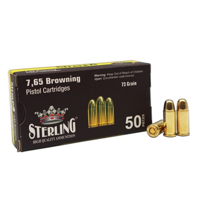 STERLING Browning 7,65X17 mm Tabanca Fişeği